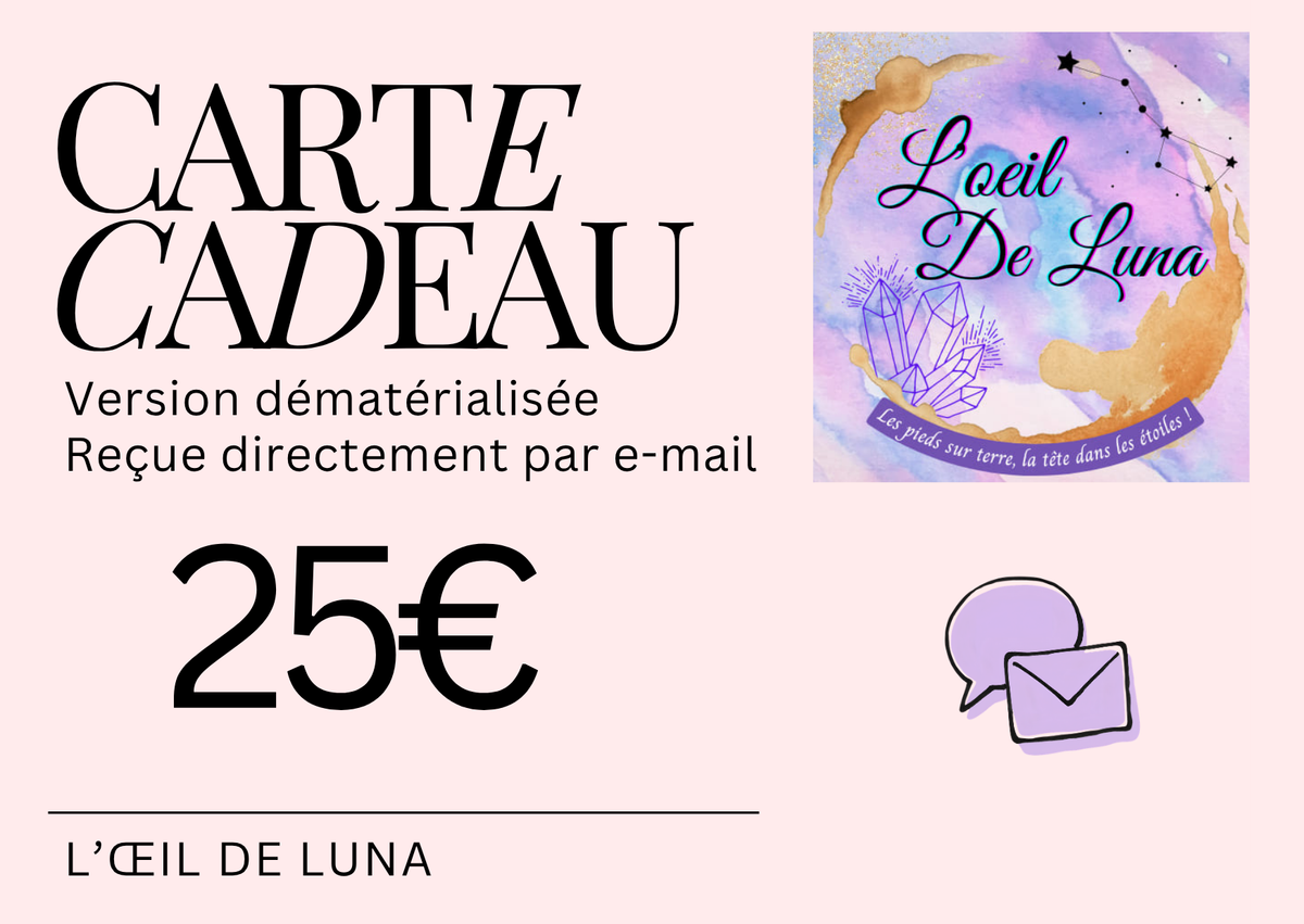 Carte Cadeau 25 €