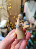 Bague Lotus Aigue Marine