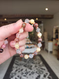 Bracelet Oser & Avancer – Cristal de Roche, Jaspe Léopard & Aventurine Jaune