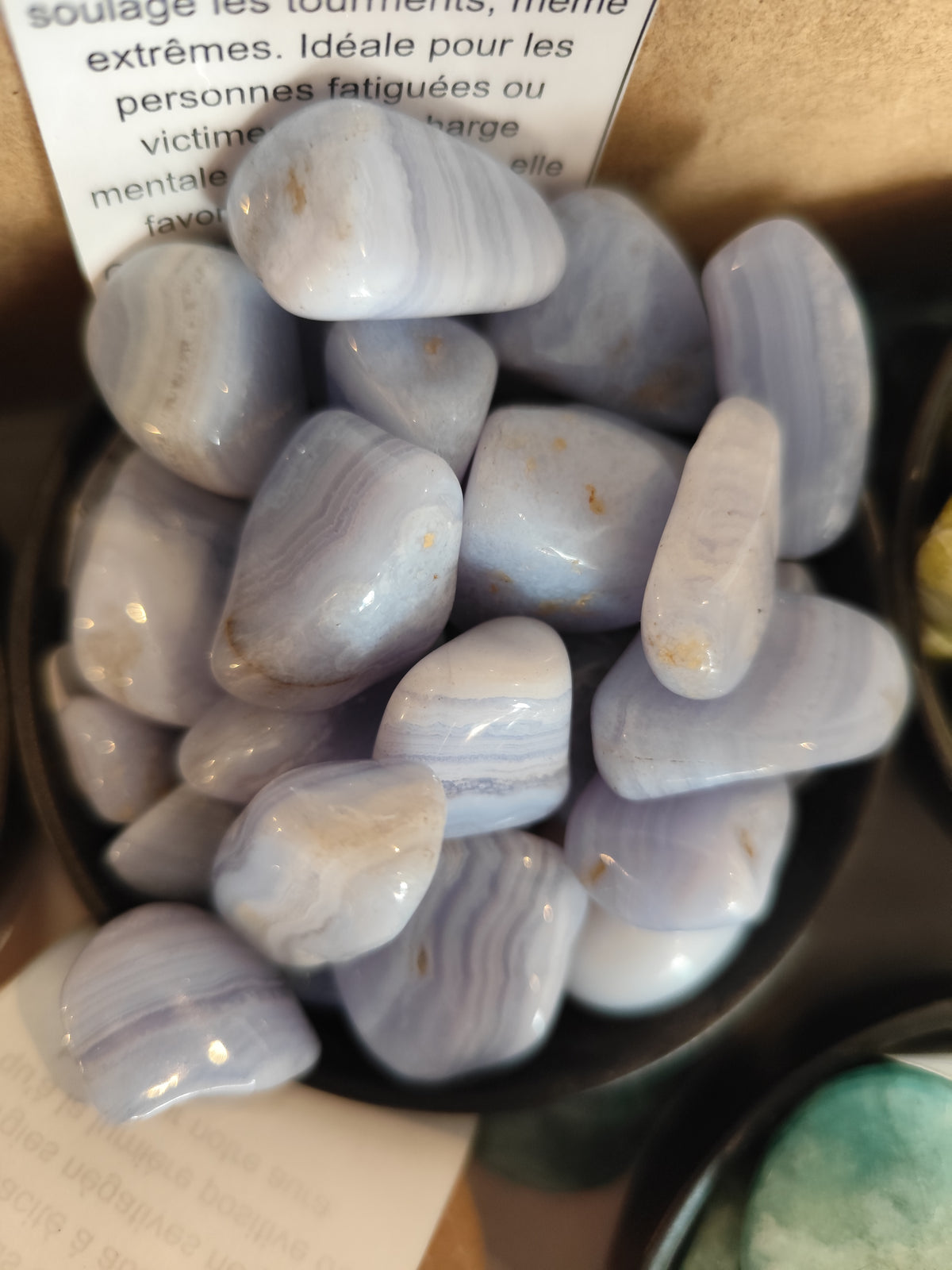 Calcédoine bleue