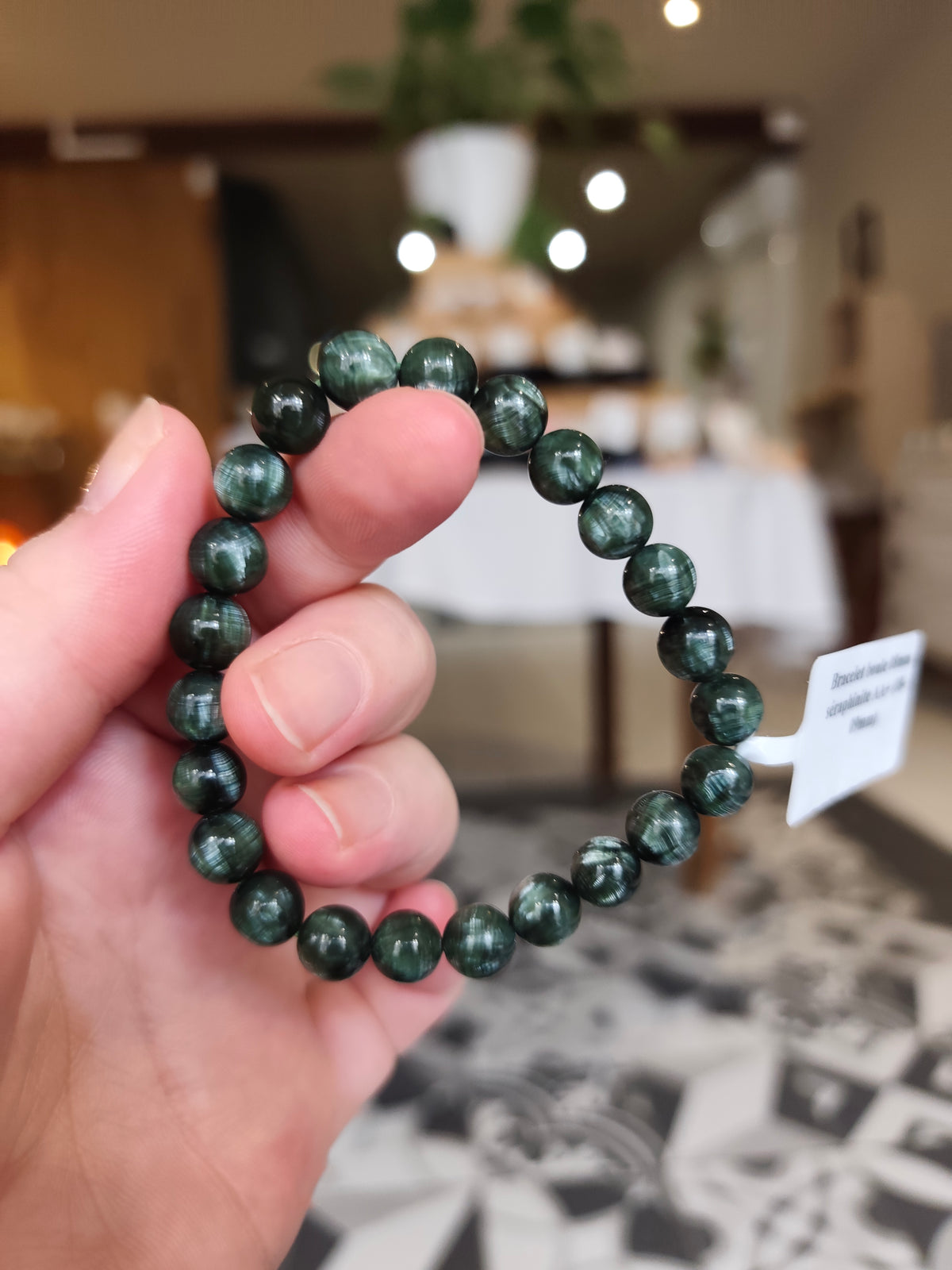 Bracelet en séraphinite AA+