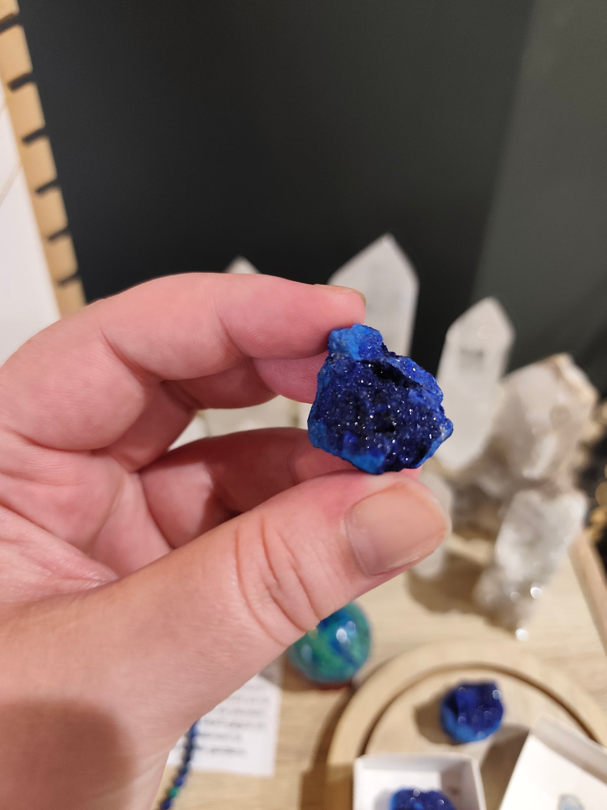 Nodule d'Azurite Naturelle – Spécimen Minéralogique d'Exception – Russie