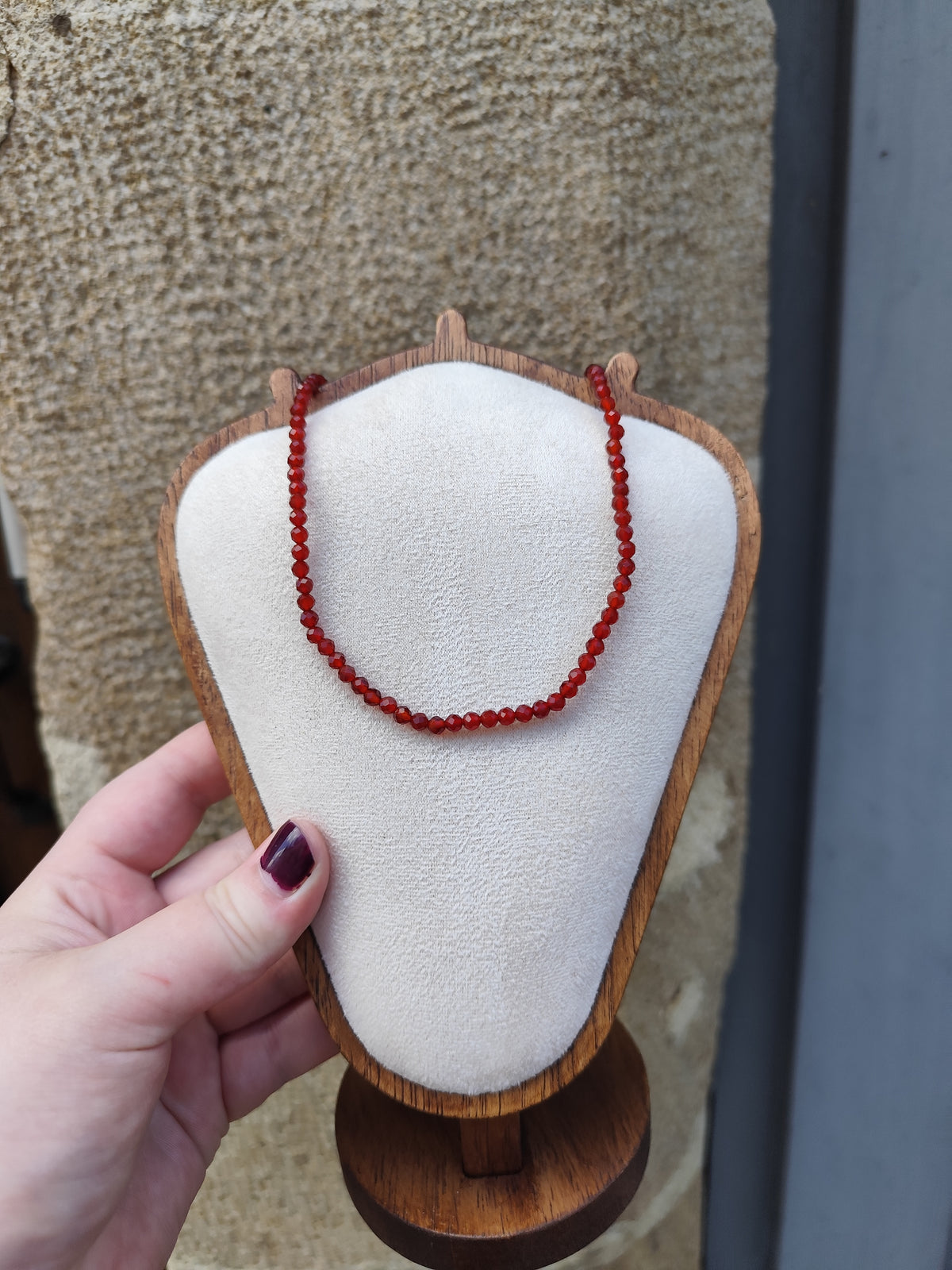 Collier en Cornaline – Énergie, Confiance & Créativité