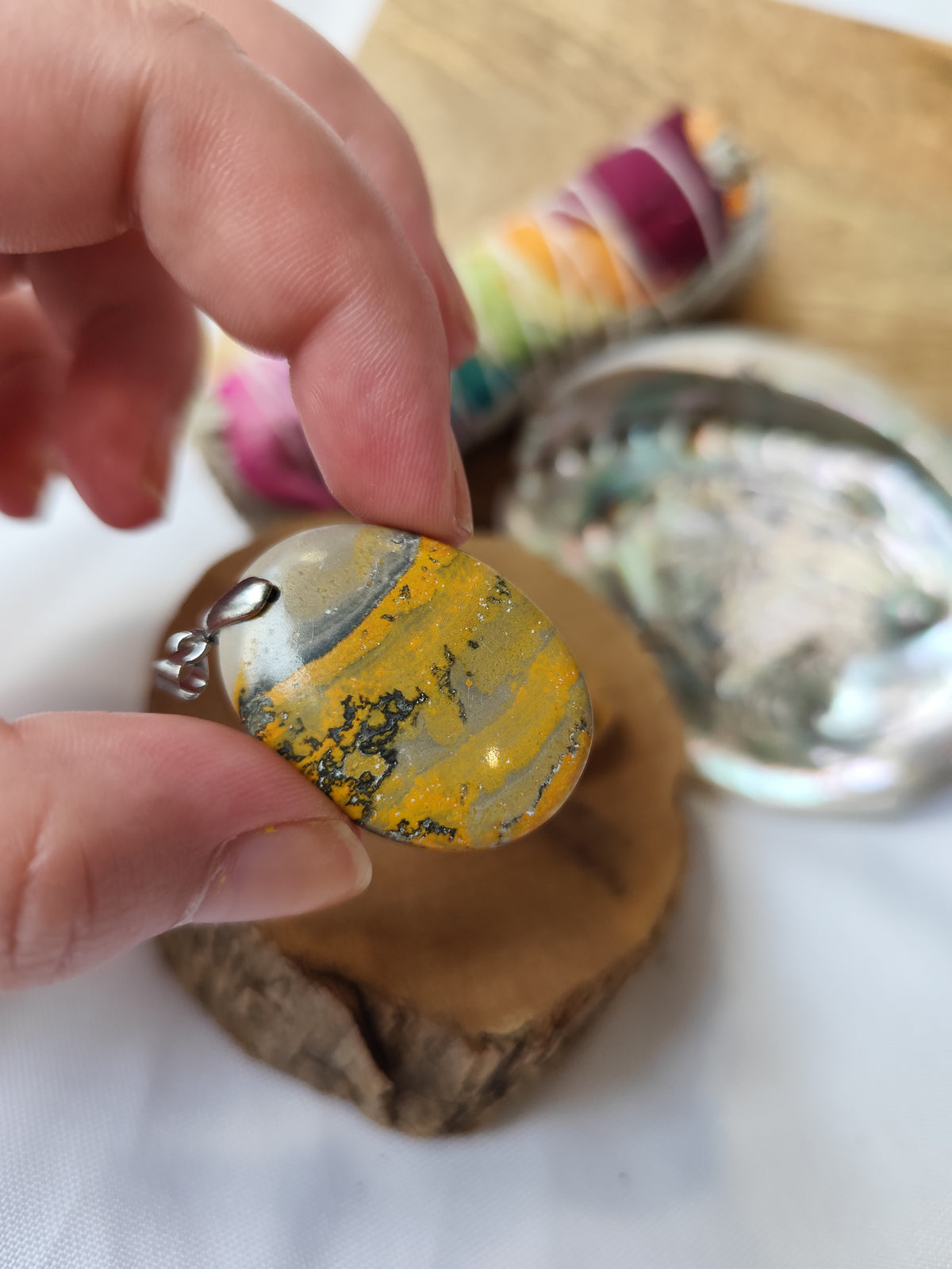Pendentif Jaspe Bumblebee