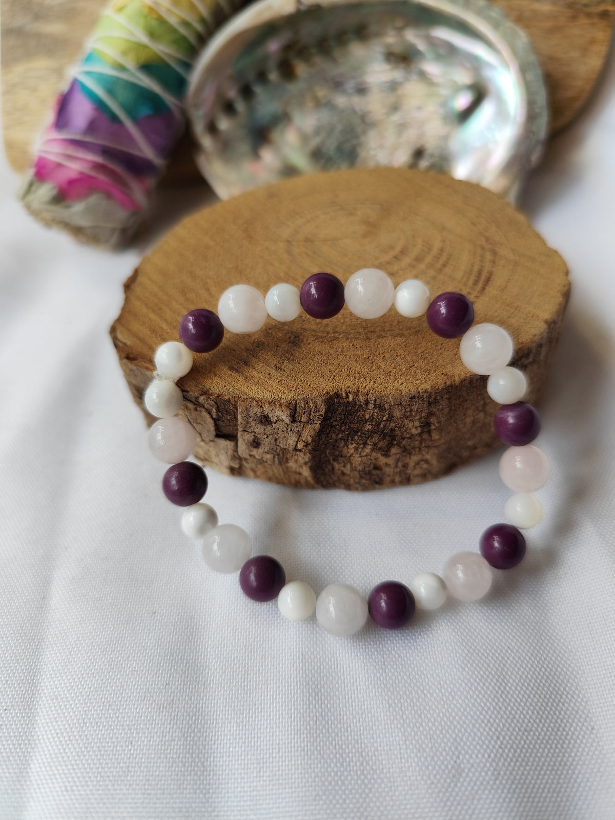 Bracelet " Je m'accorde d'être doux avec moi, de m'aimer  "