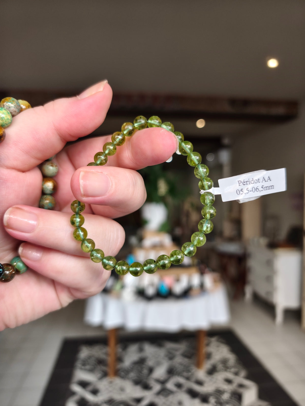 Bracelet Péridot AA