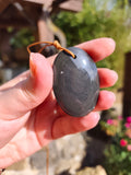Pendentif Obsidienne Œil Céleste — Pièce unique