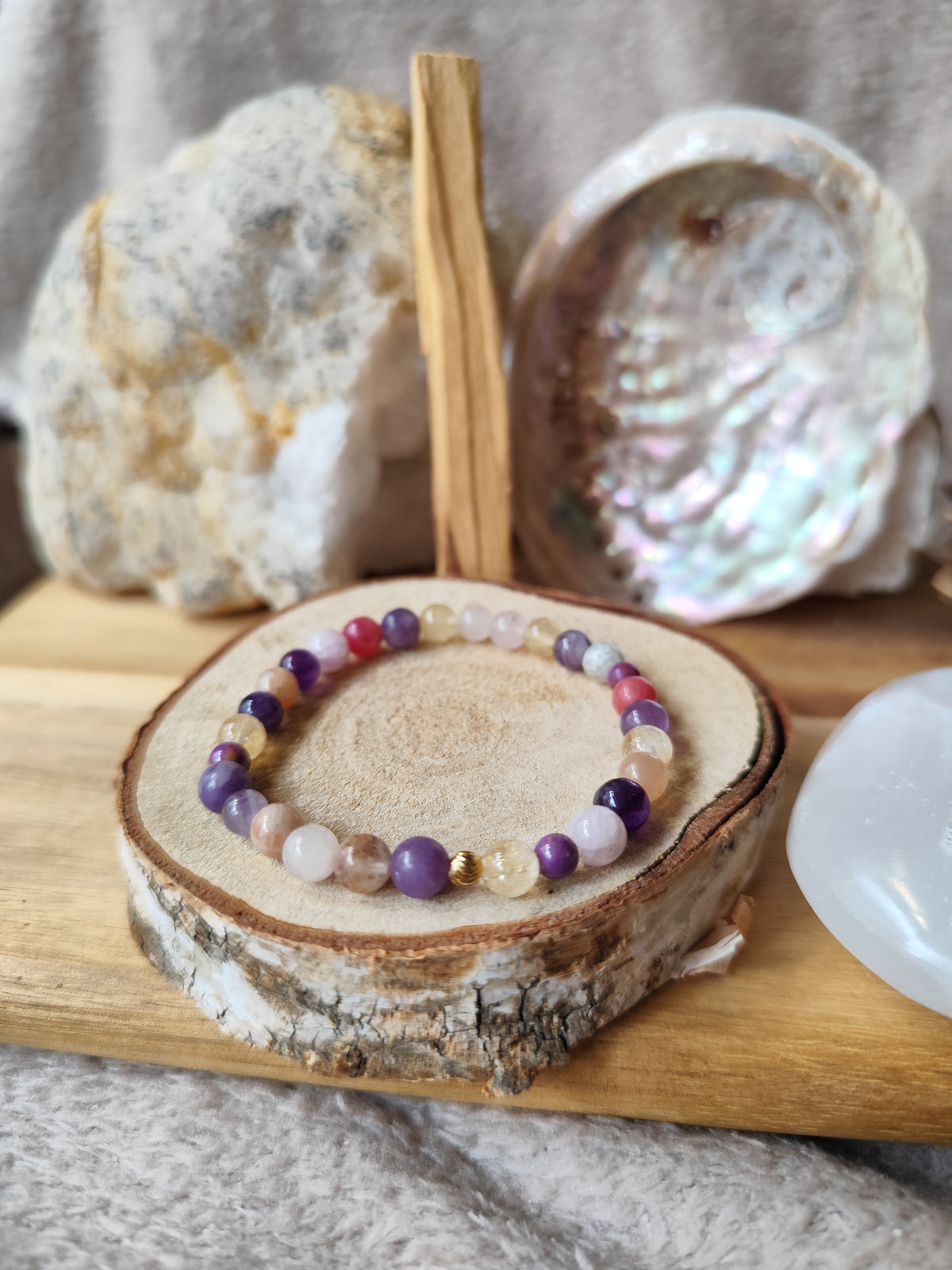 Bracelet Intuitif Unique “L’Appel de l’Âme” – Pierres Naturelles | Gamme L’Œil de Luna