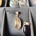 Pendentif Cristal de Roche Rutile Naturel sur Argent 925 – Bijou Énergétique et Spirituel