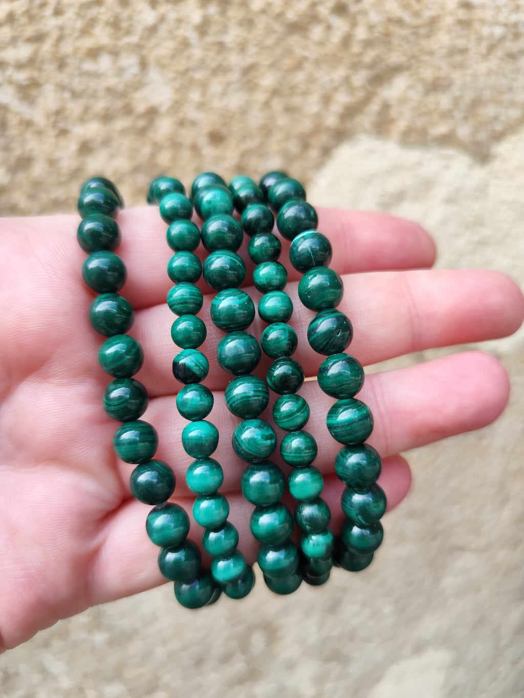 Bracelet Malachite AA