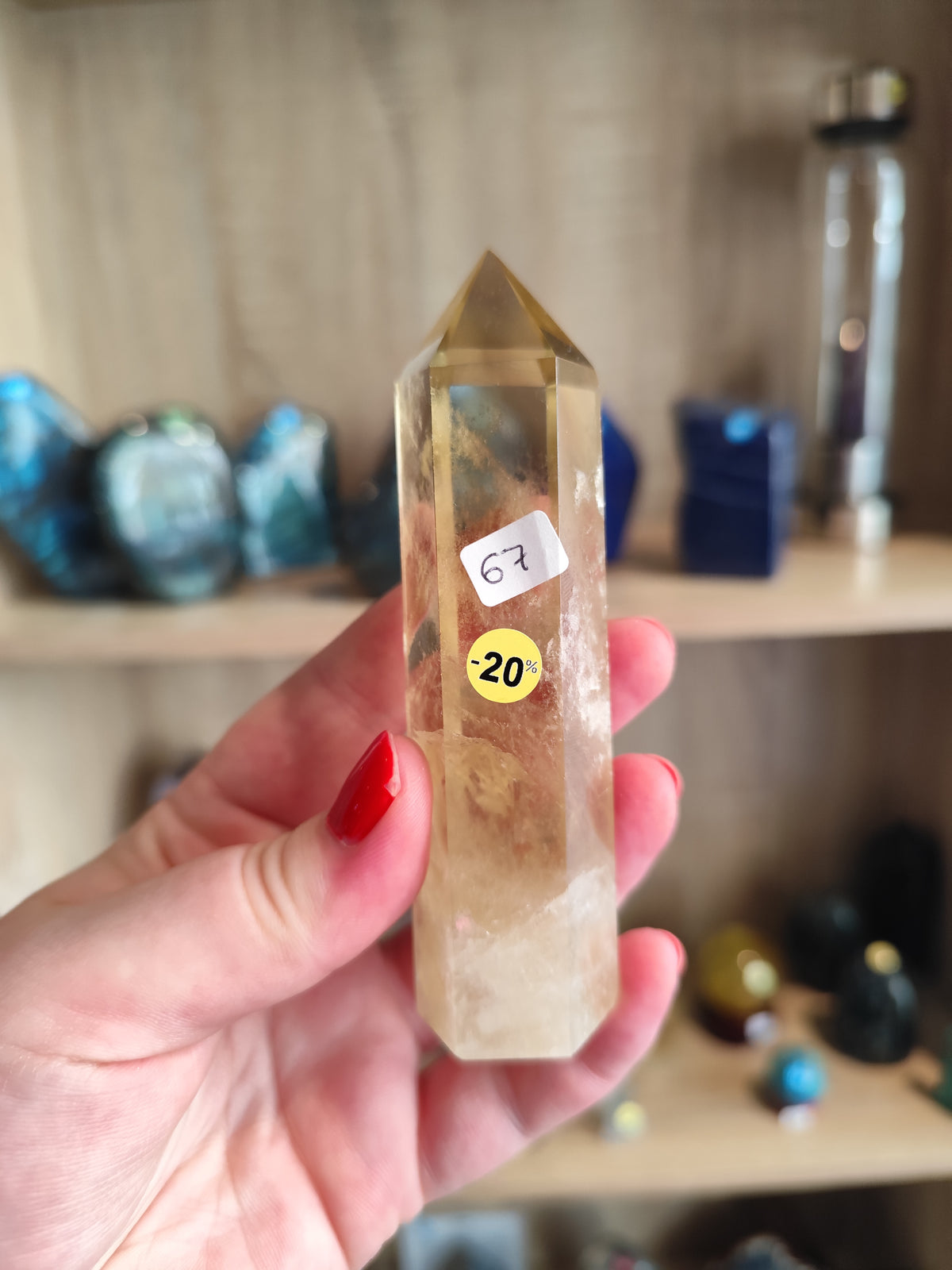 Pointe Citrine Unique AA Naturelle – Pièce Rare d’Exception