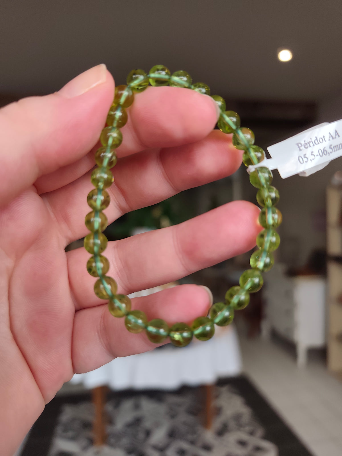 Bracelet Péridot AA