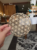 Fleur de Vie en bois – 15 cm