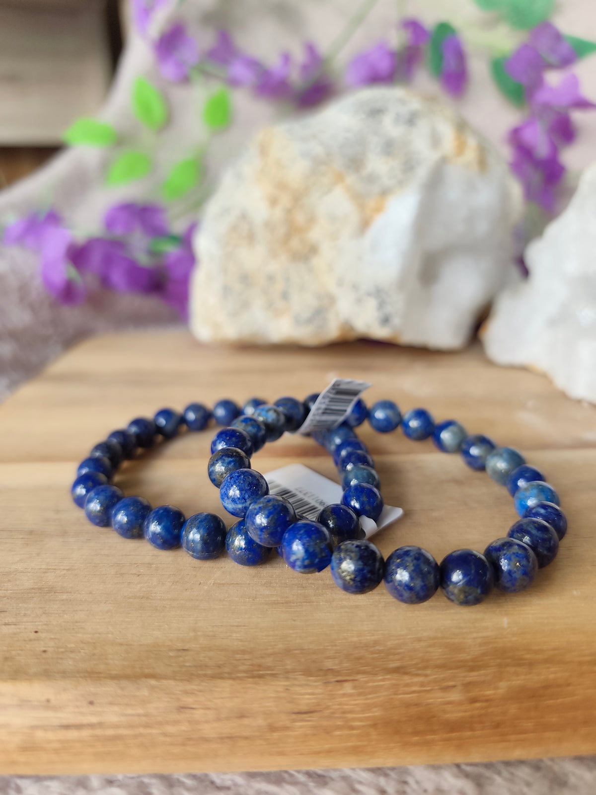 Bracelet en Lapis-Lazuli – Qualité A - 8 mm