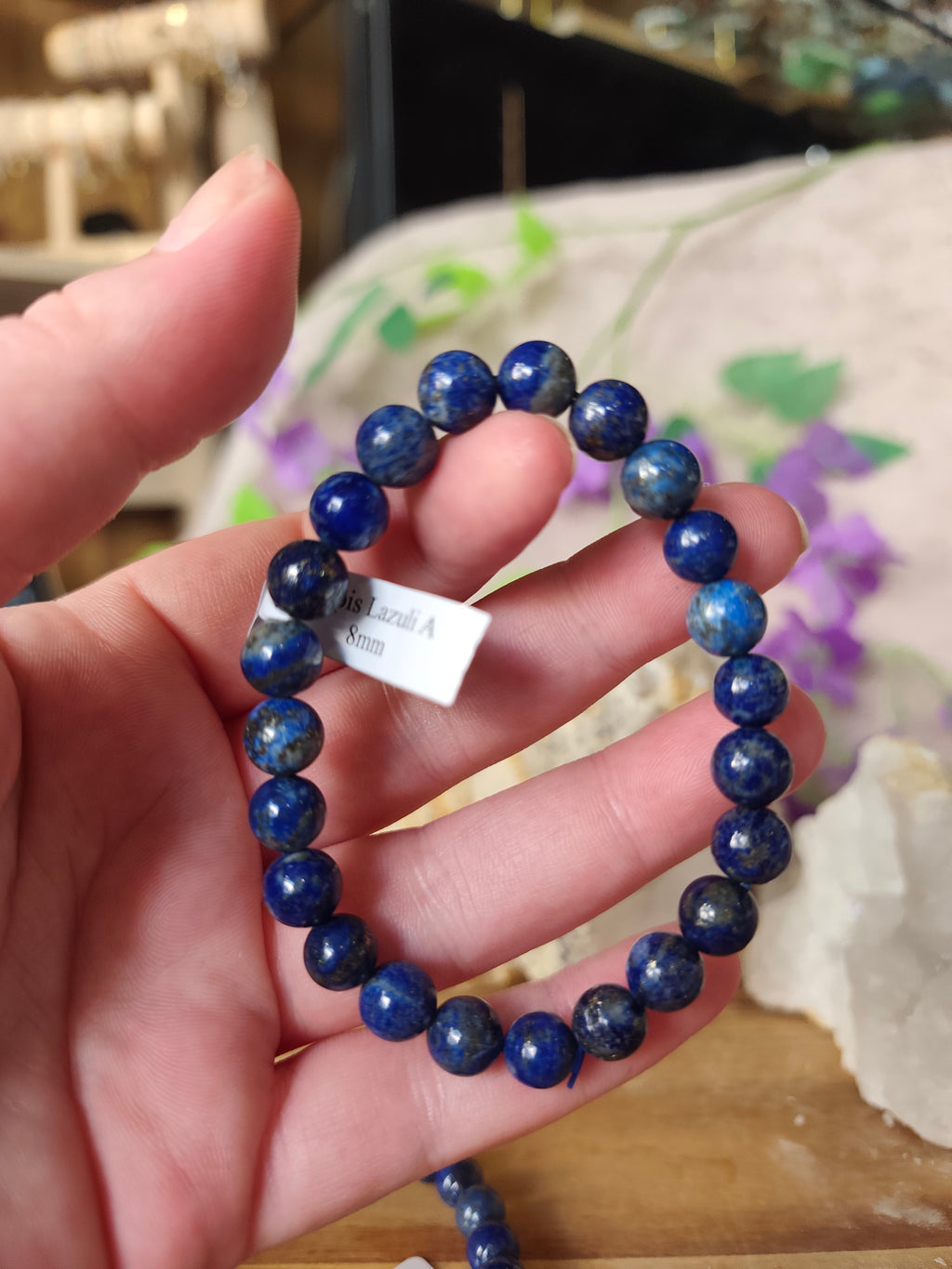 Bracelet en Lapis-Lazuli – Qualité A - 8 mm