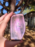 Labradorite Sunset rose argenté