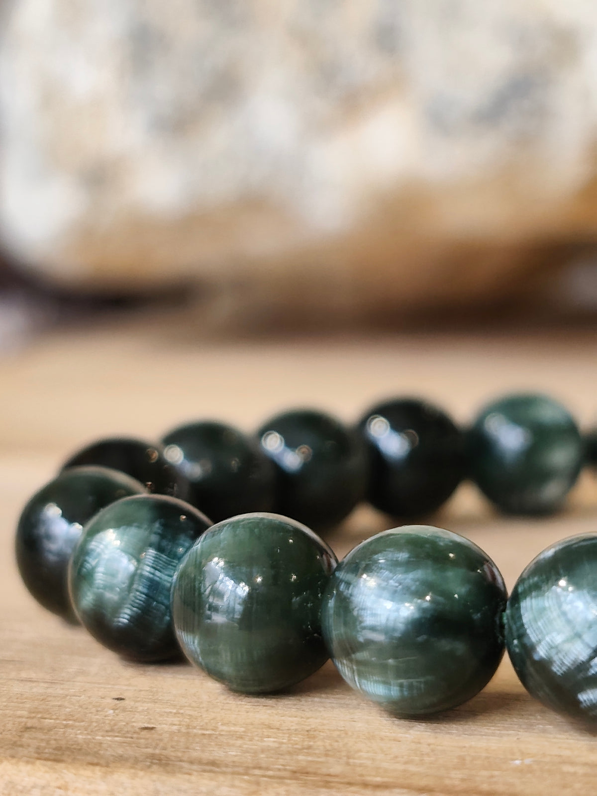 Bracelet en séraphinite AA+