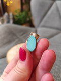 Turquoise sertie argent