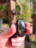 Pendentif en Obsidienne Œil Doré — Pièce unique