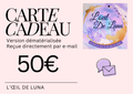 Carte cadeau - 50 €