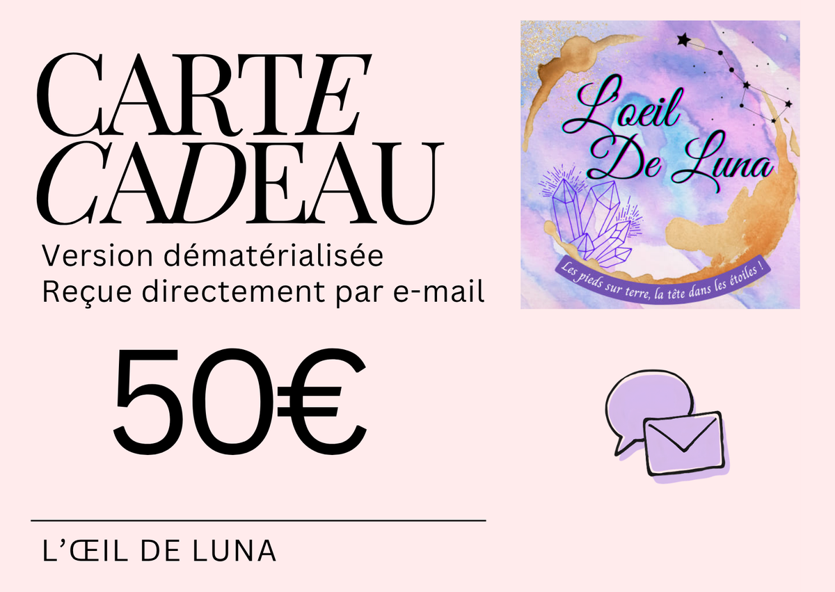 Carte cadeau - 50 €