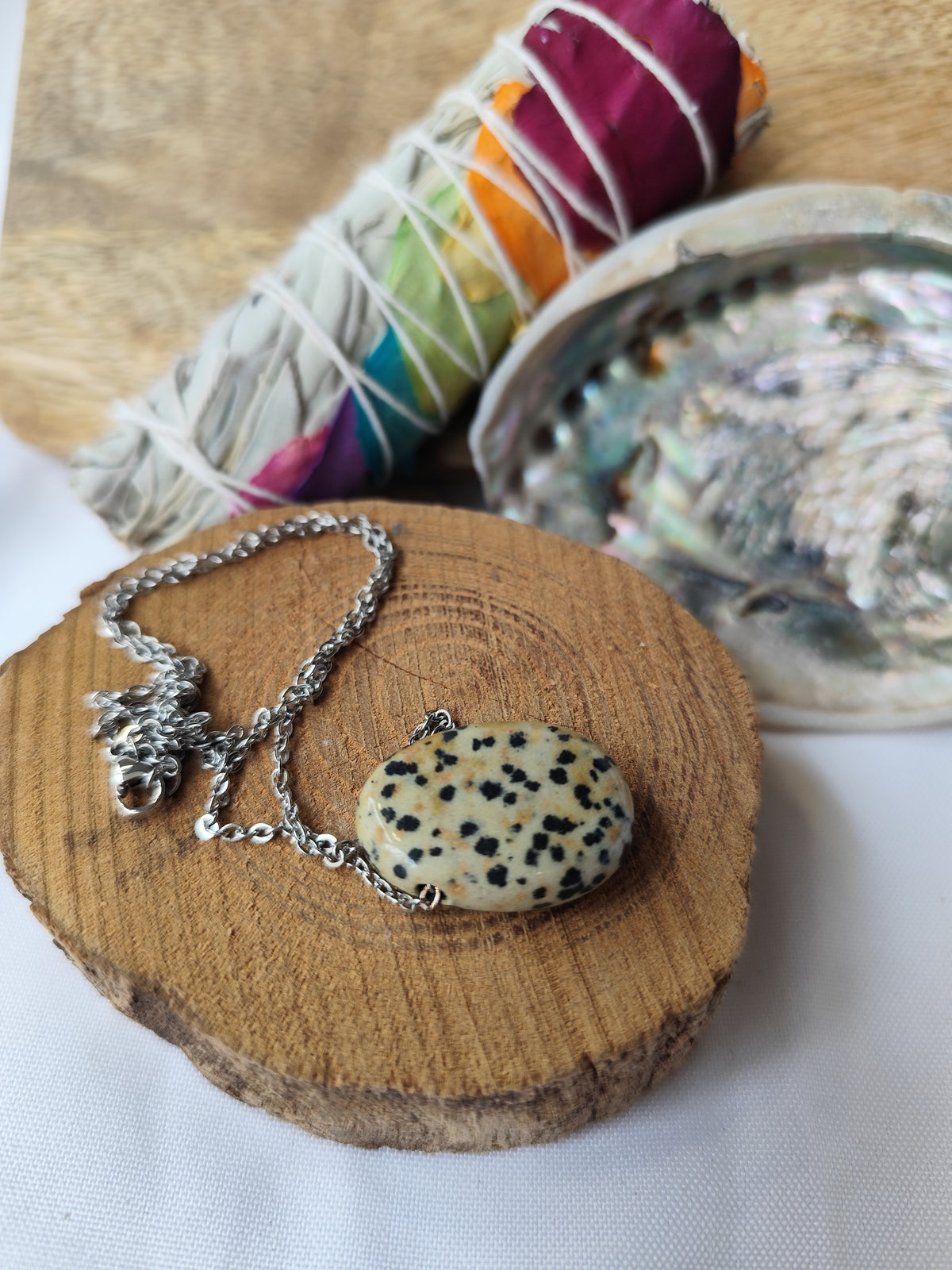Pendentif Jaspe Dalmatien