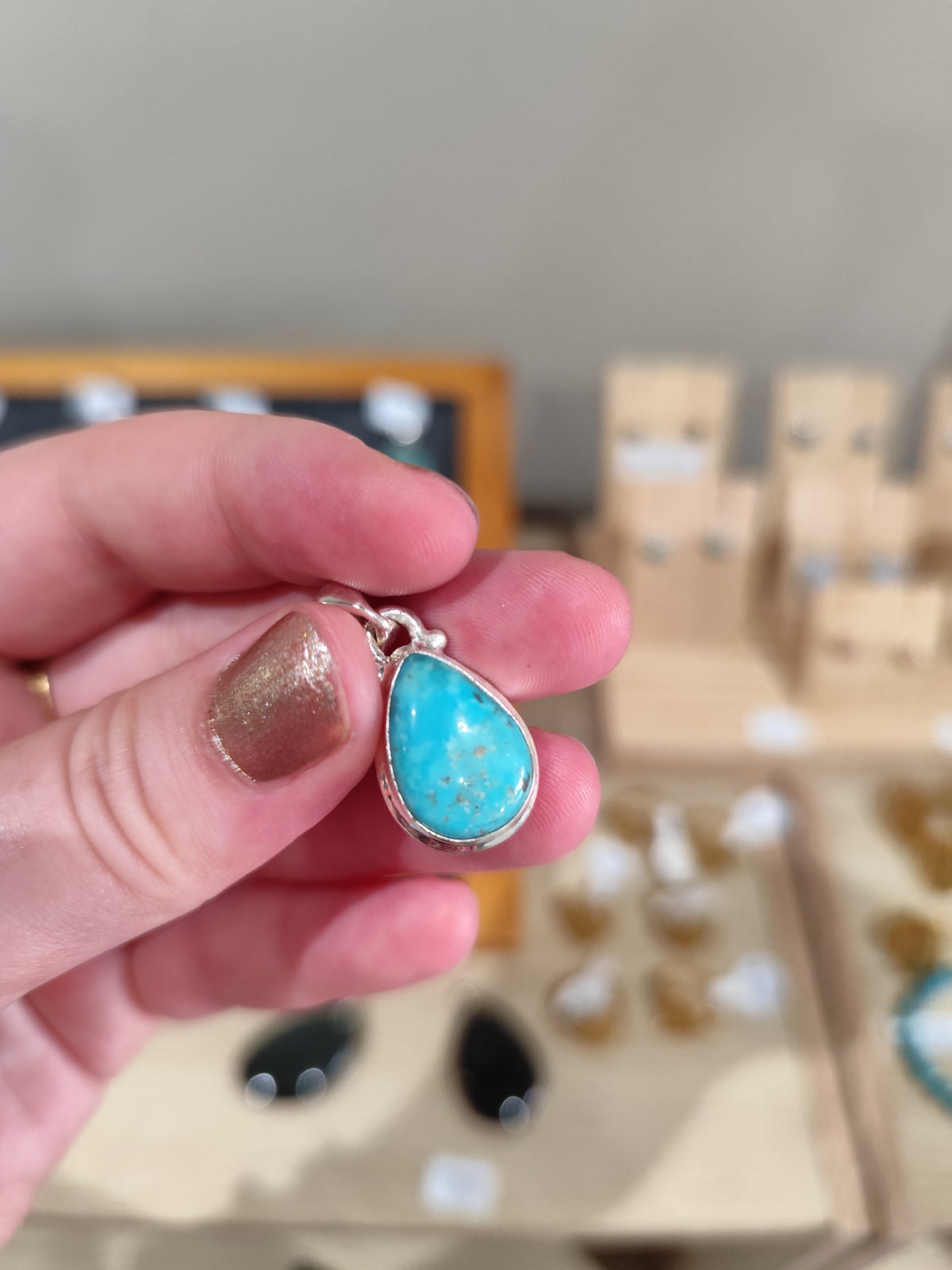Pendentif Turquoise Argent