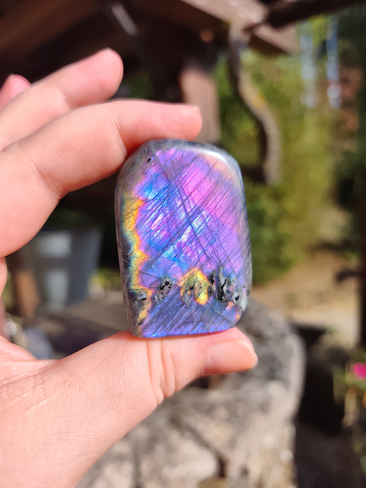 Labradorite Sunset aux reflets violet rosé